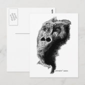 Carte Postale Gorilla (Devant / Derrière)