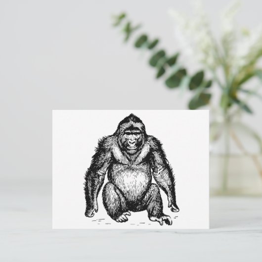 Carte Postale Gorilla (Debout devant)