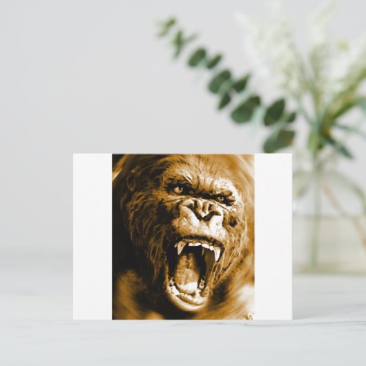 Carte Postale Gorilla (Debout devant)