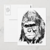 Carte Postale Gorilla (Devant / Derrière)
