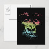 Carte Postale Gorilla Face (Devant / Derrière)
