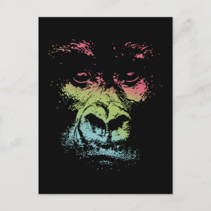 Carte Postale Gorilla Face