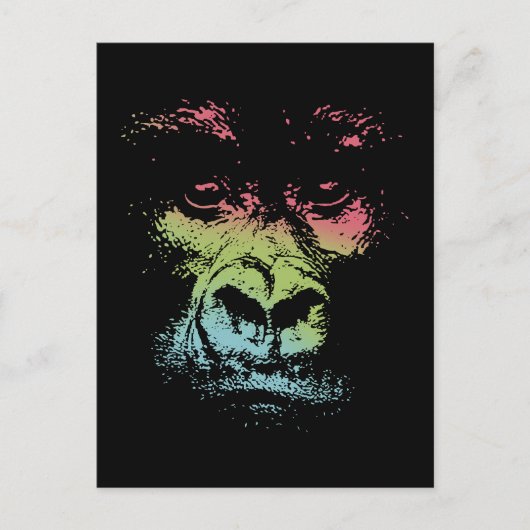 Carte Postale Gorilla Face (Devant)
