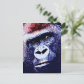 Carte Postale Gorilla Face Pop Art (Debout devant)