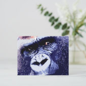 Carte Postale Gorilla Face Pop Art (Debout devant)