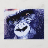 Carte Postale Gorilla Face Pop Art (Devant)