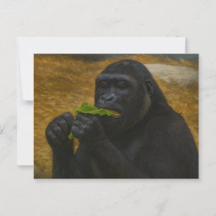 Carte Postale Gorilla Grace - Portrait réaliste de la faune