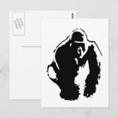 Carte Postale Gorilla Pop Art (Devant / Derrière)