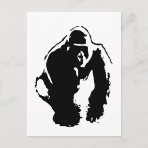 Carte Postale Gorilla Pop Art