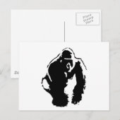 Carte Postale Gorilla Pop Art (Devant / Derrière)