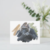 Carte postale Gorilla Primate (Debout devant)