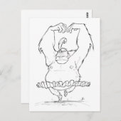 Carte Postale Gorilla Tutu (Devant / Derrière)