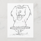 Carte Postale Gorilla Tutu (Devant)