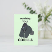 Carte Postale Gorilla Vous Regarder Drôle Gorilla (Debout devant)