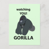 Carte Postale Gorilla Vous Regarder Drôle Gorilla (Devant)