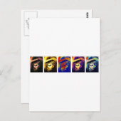 Carte Postale Gorillas Pop Art (Devant / Derrière)