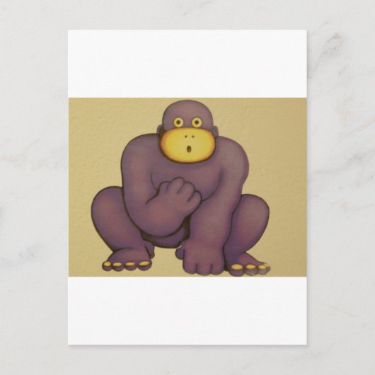 Carte Postale gorille (Devant)