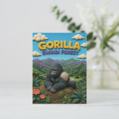 Carte Postale Gorille Forêt Bwindi Moderne KlayKoo (Debout devant)