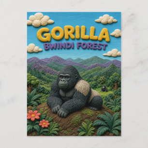 Carte Postale Gorille Forêt Bwindi Moderne KlayKoo