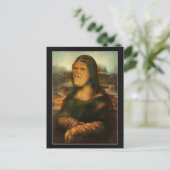 Carte Postale Gorille singe Mona Lisa (Debout devant)