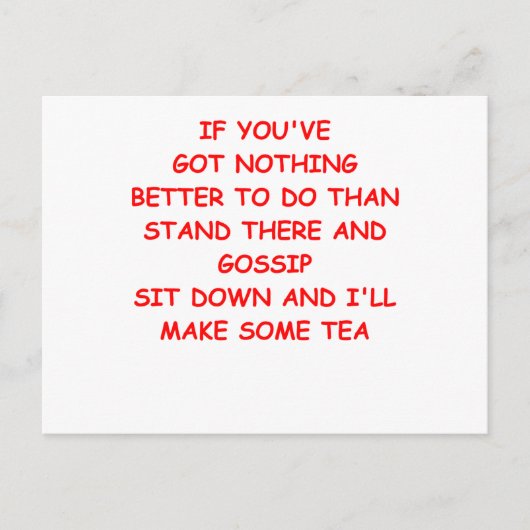 CARTE POSTALE GOSSIP (Devant)