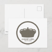 Carte Postale Gossip Girl TV Series Crown Icon (Devant / Derrière)