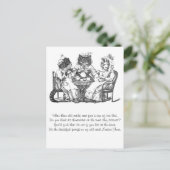 Carte Postale Gossiping Chats Ont Tea Party (Debout devant)