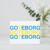 Carte Postale GOTEBORG Swedish Flag (Debout devant)