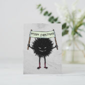 Carte Postale Goth Caractère de Noël Malin Bug (Debout devant)