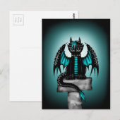 Carte Postale Goth Dragon (Devant / Derrière)