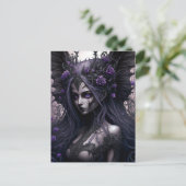 Carte postale Goth Fairy Dark Imaginaire Art (Debout devant)