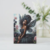 Carte Postale Goth Fairy With Dark Skin (Debout devant)