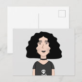 Carte Postale Goth girl (Devant / Derrière)