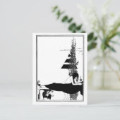 Carte Postale Goth gothique noir et blanc Art nouveau Salome (Debout devant)