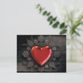 carte postale goth heart love (Debout devant)