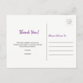 Carte Postale Goth Lèvres Vampire Halloween Anniversaire Merci (Dos)