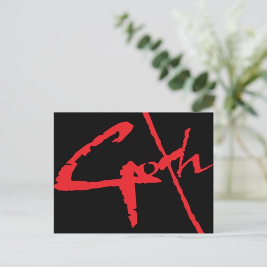 Carte Postale goth_logo (Debout devant)