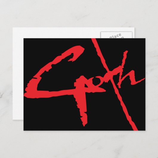 Carte Postale goth_logo (Devant / Derrière)