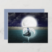 carte postale goth moon angel (Devant / Derrière)