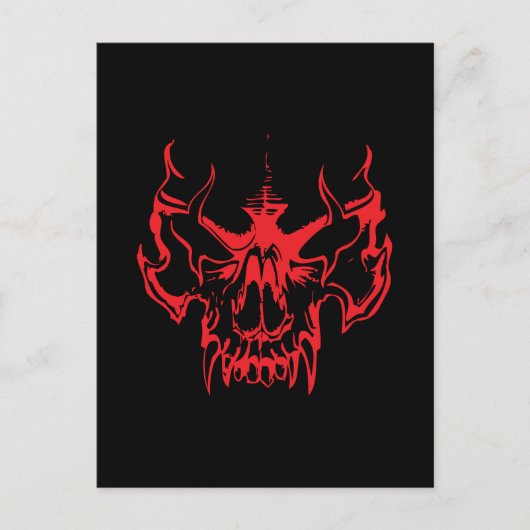 Carte Postale Goth Skull (Devant)