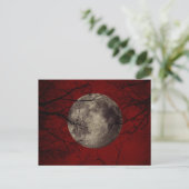 Carte Postale Gothic Full Moon avec Haunting Trees (Debout devant)