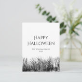 Carte Postale Gothic Happy Halloween Éffrayant (Debout devant)