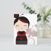 Carte postale Gothic Kokeshi (Debout devant)