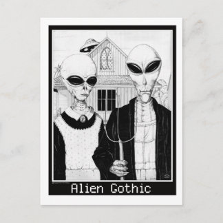 Carte Postale gothique américain, portraits Aliens, Aliens