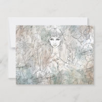 Gothique belle sorcière avec corbeau