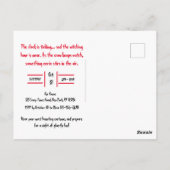 Carte Postale Gothique Black Crow Éffrayant Halloween Party (Dos)