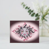 Carte postale Gothique Black Pink Sun Goddess (Debout devant)