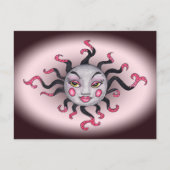 Carte postale Gothique Black Pink Sun Goddess (Devant)
