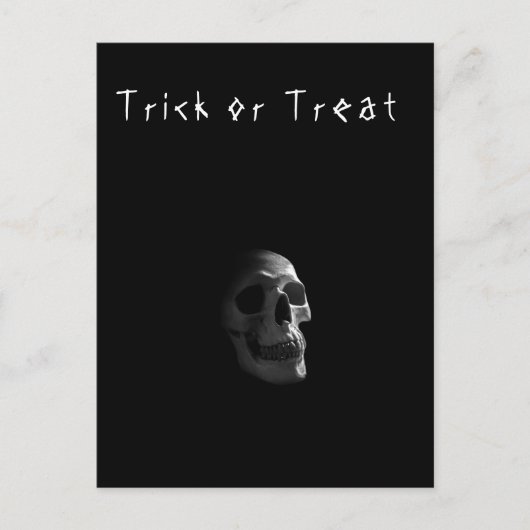 Carte Postale Gothique Crâne Horreur Goth Décès (Devant)
