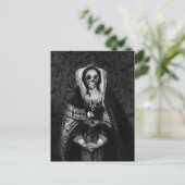 Carte Postale Gothique Dame de crâne (Debout devant)